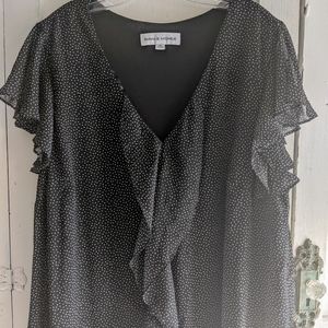 Emma & Michele plus size black white dress size 3x